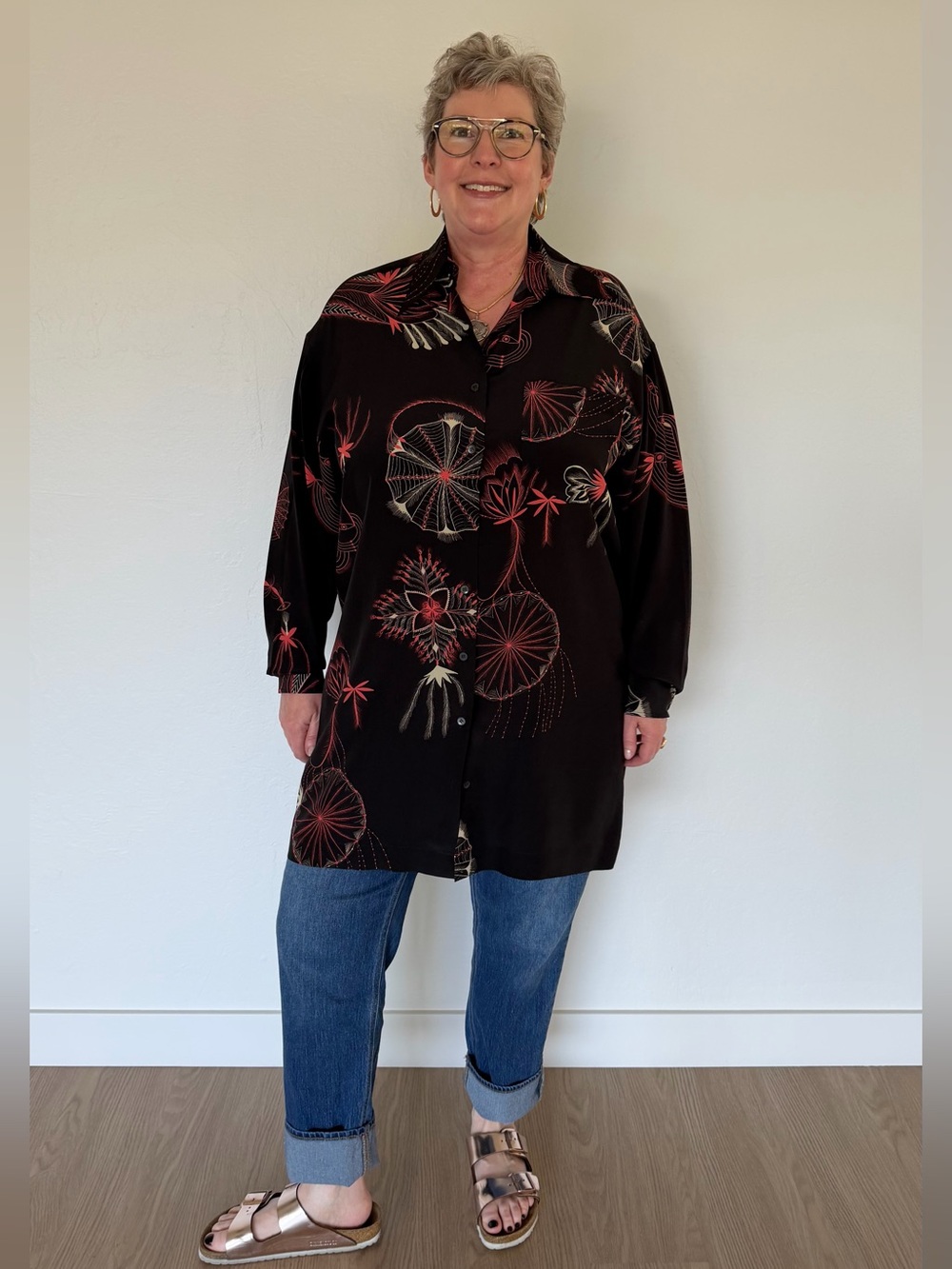 Dries Van Noten Silk Tunic Blouse